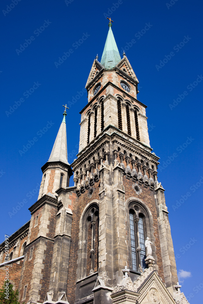 Ferencvaros Church Tower in Budapest