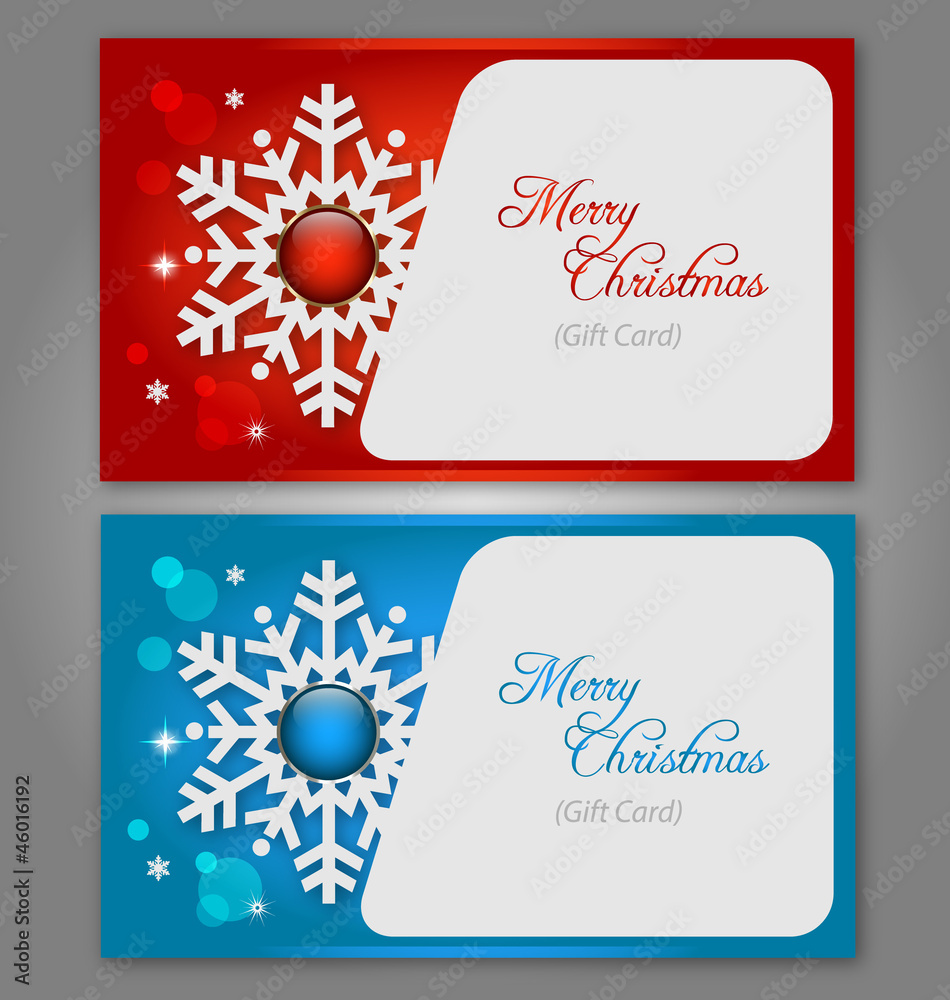 Christmas gift Cards with gems