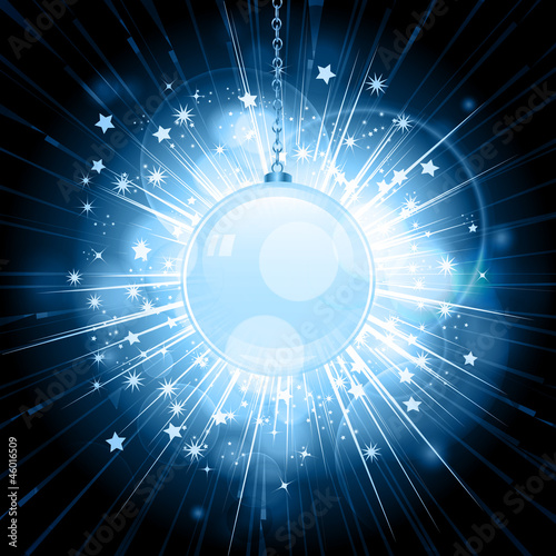 christmas bauble star burst