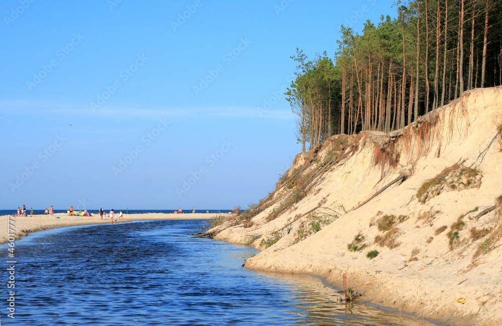 River and a cliff