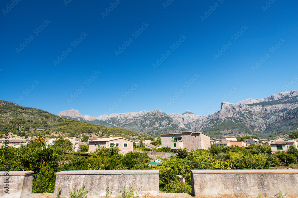 mediterranean village of Majorca island