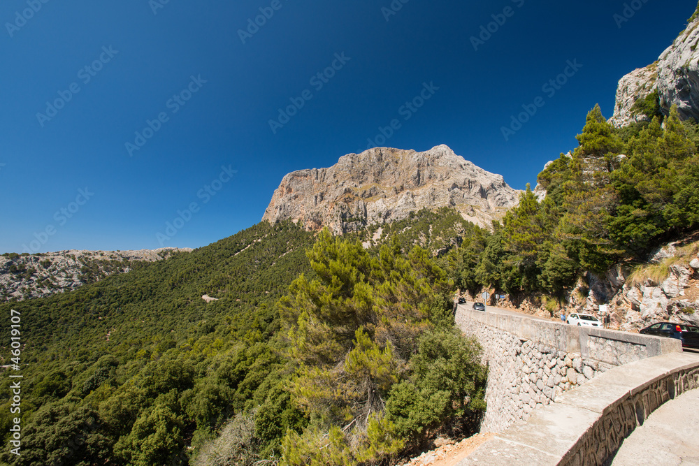 Mountain road in Mallorca