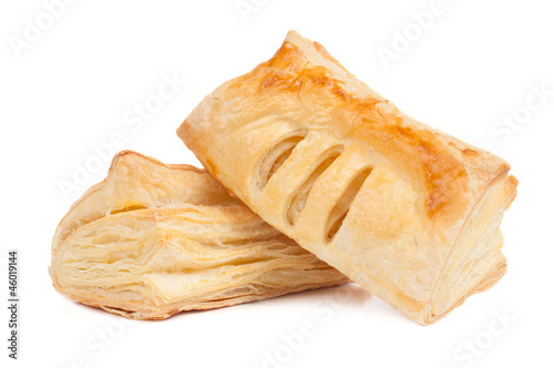 Canvas Print Two pieces of puff pastry