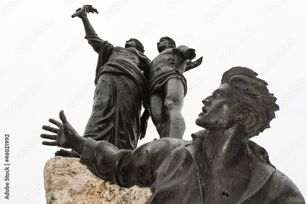 Fototapeta premium Pomnik Męczenników w Bejrucie w Libanie