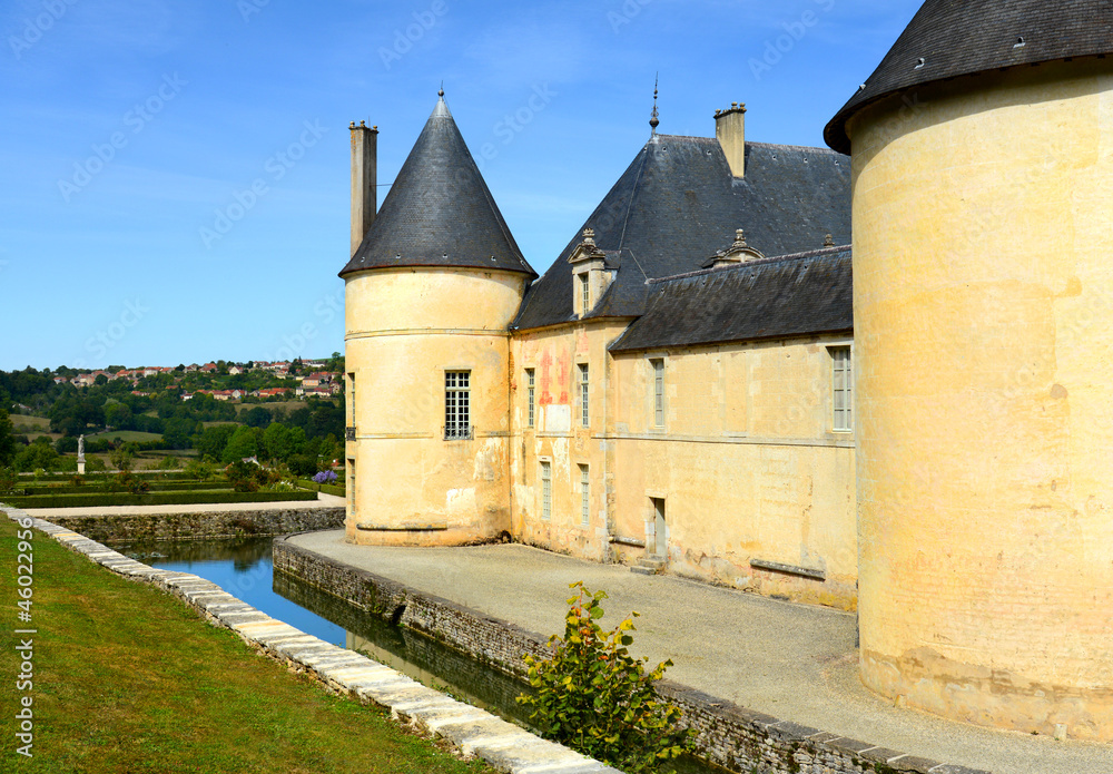 Chateau de Bussy-Rabutin, Bourgogne, Frankreich