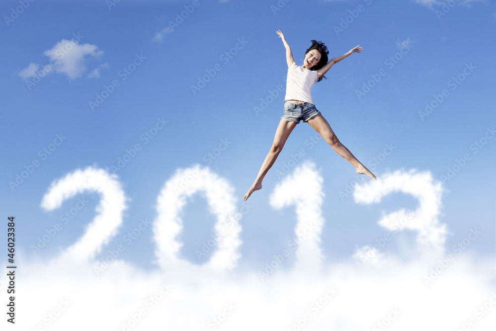 Happy New Year 2013 jump in the sky Happy New Year 2013 jump in the sky