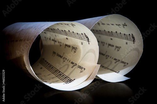 Canvastavla Spartito musicale