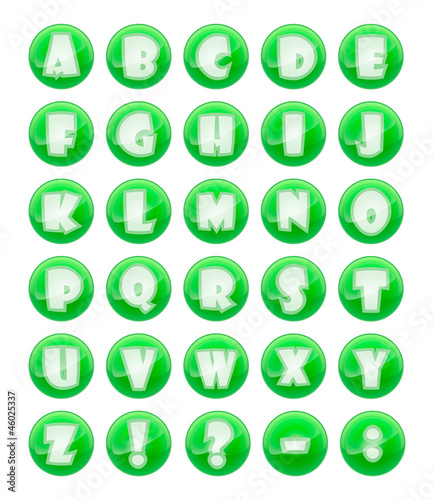 Green ball alphabet