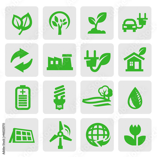 eco energy icons