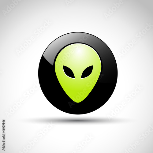 Vector Logo Alien