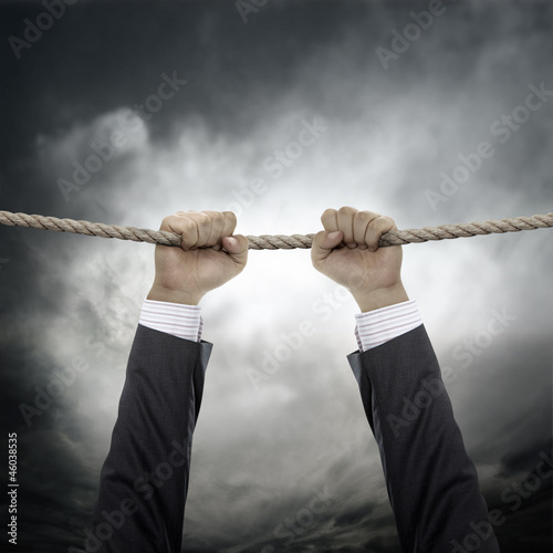 business hanging in air