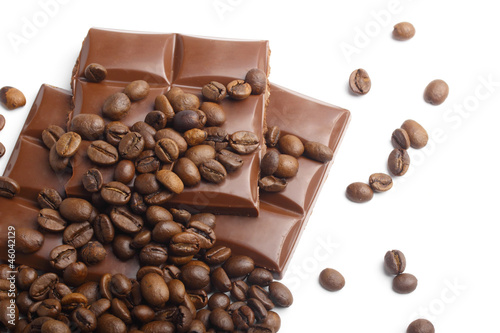 chocolate and coffee beans corner