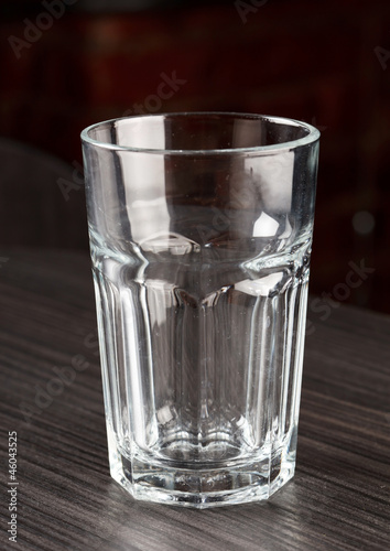 Empty drinking glass
