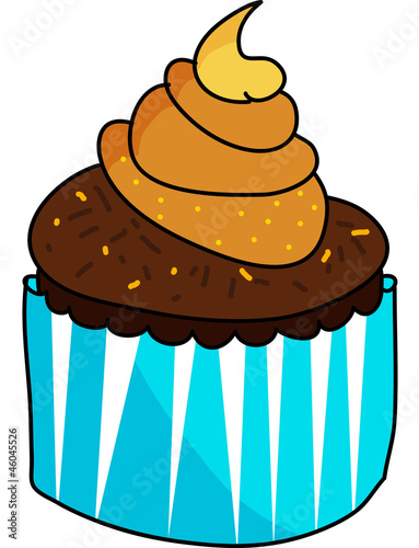 cup cake hand drawn