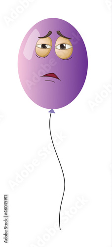 a purple balloon