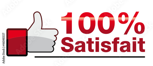 Icône 100% satisfait