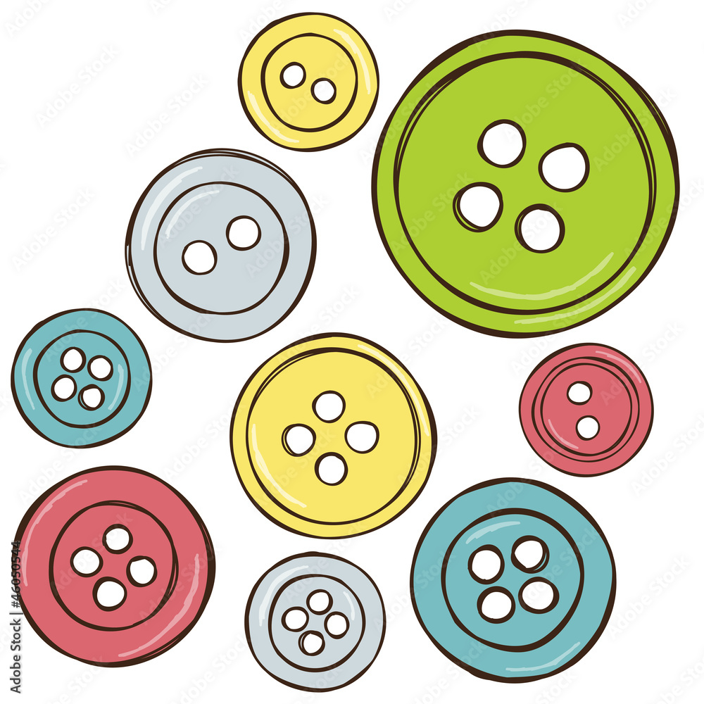 Illustration of colored buttons Illustration of colored buttons