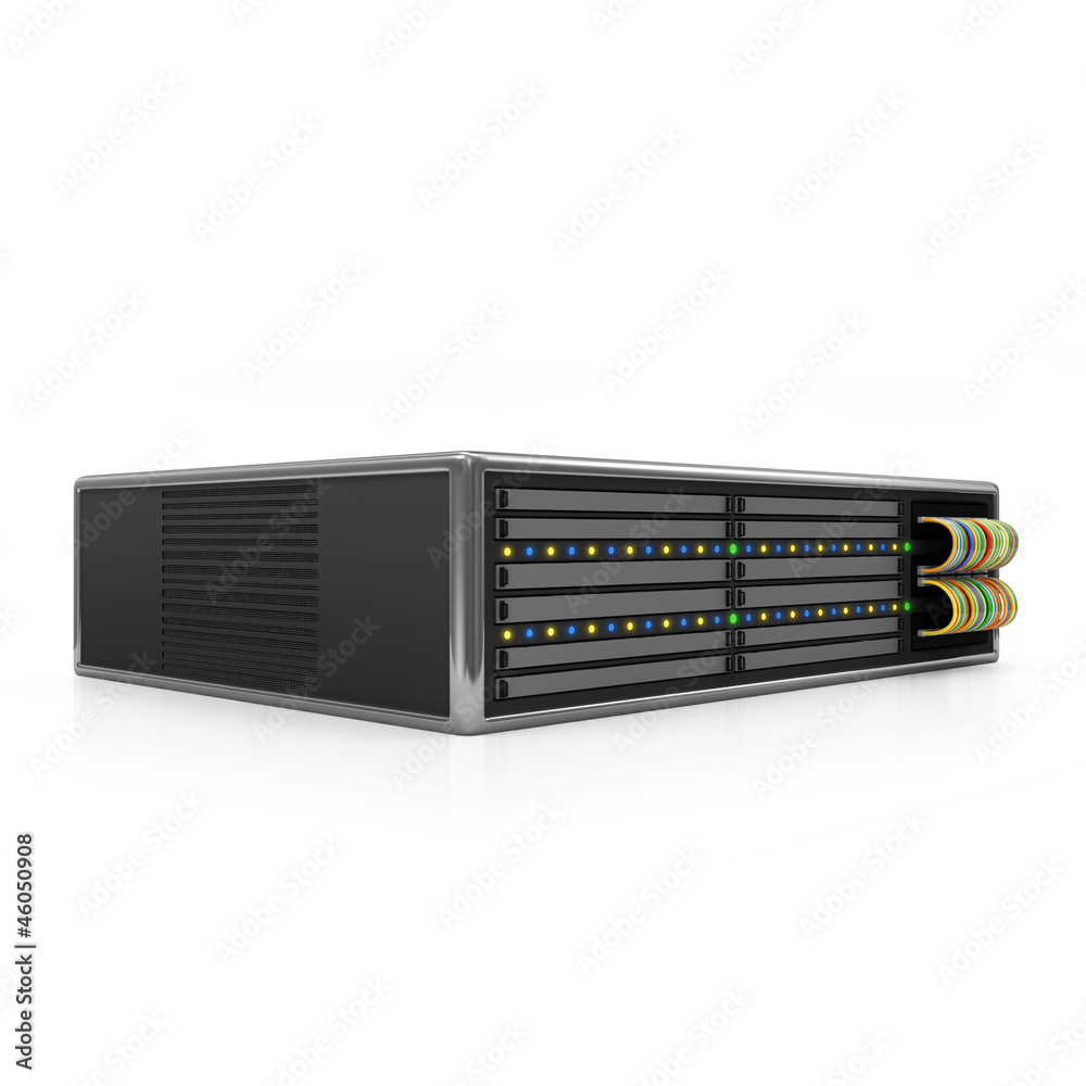 Server isolated on white background Server isolated on white background