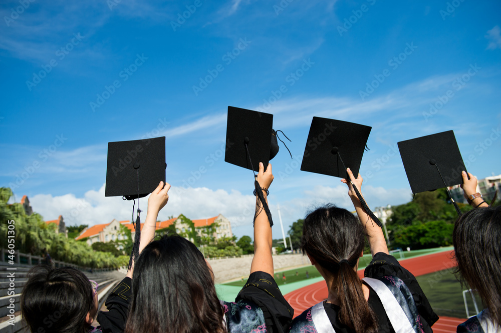Obraz premium graduation hats