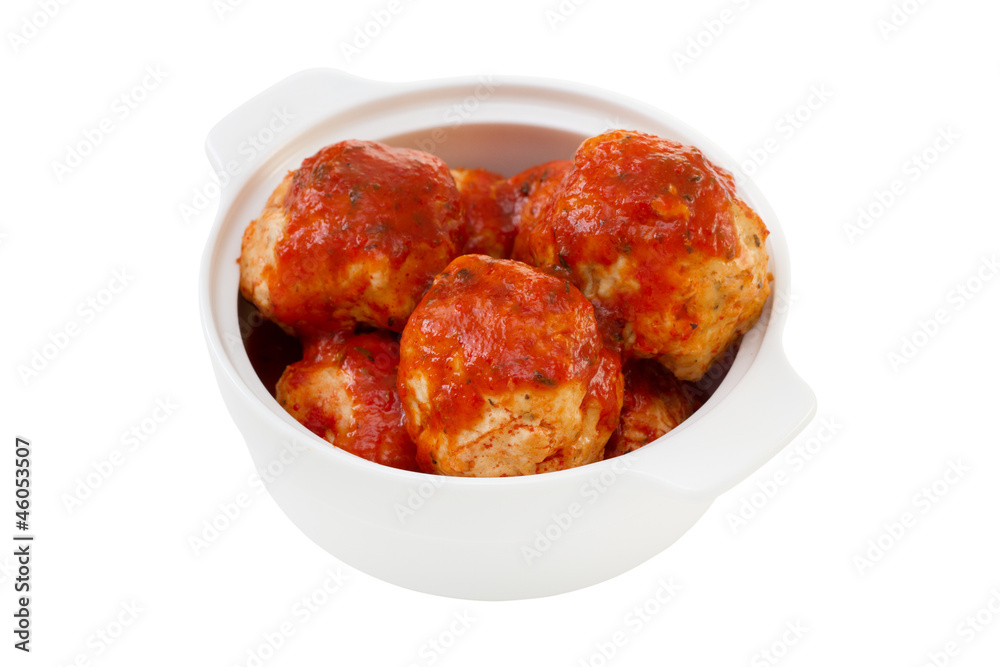 meatballs with tomato sauce in the bowl meatballs with tomato sauce in the bowl