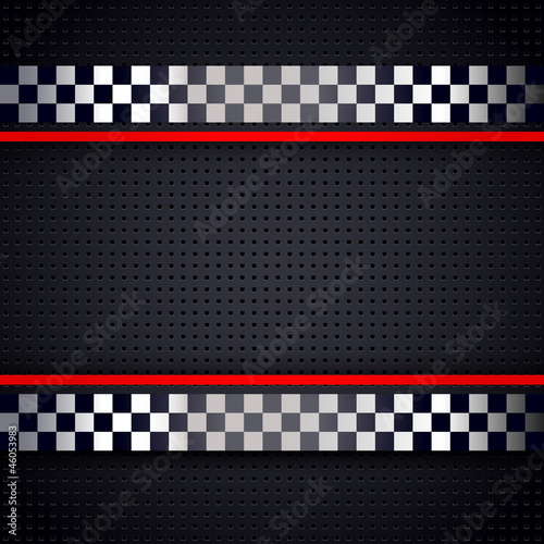 Structured metallic perforated for race sheet background