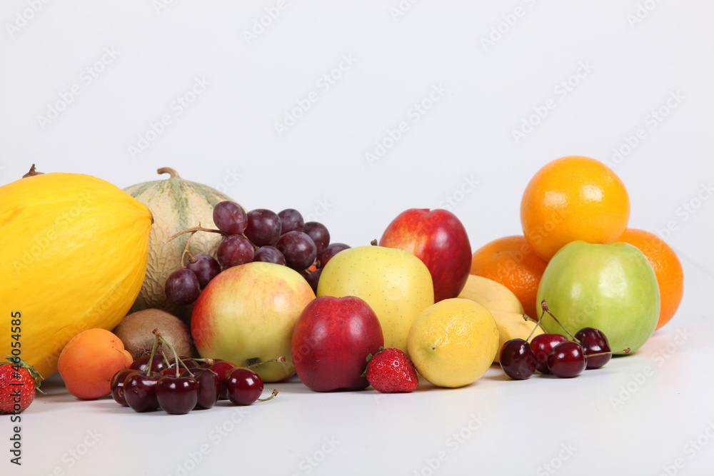 Studio shot of a variety of fresh fruit Studio shot of a variety of fresh fruit
