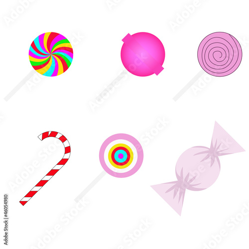 set of different sweetmeats
