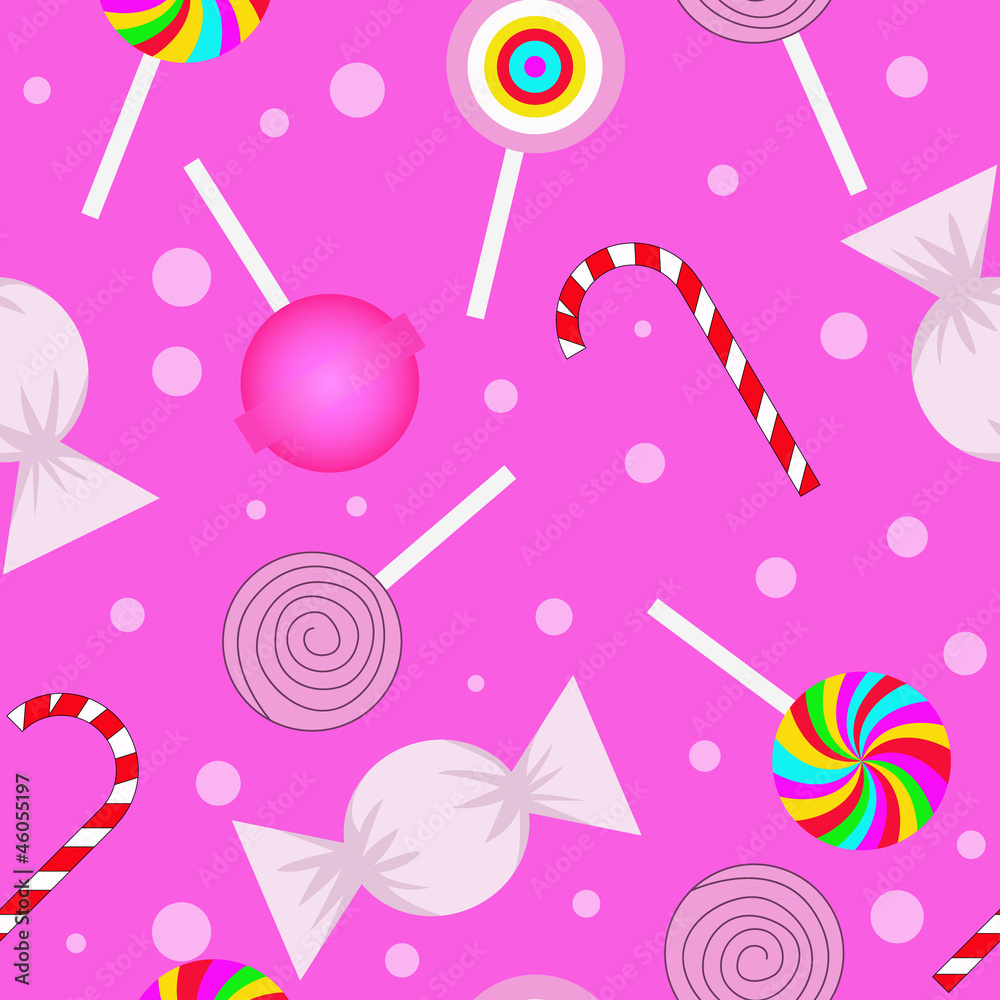 seamless pattern with sweetmeats