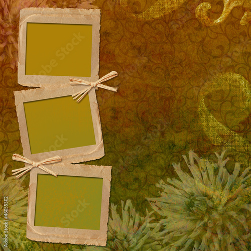 Vintage background with frames