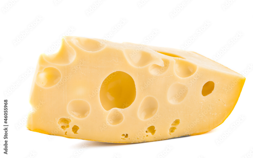 piece of cheese isolated piece of cheese isolated