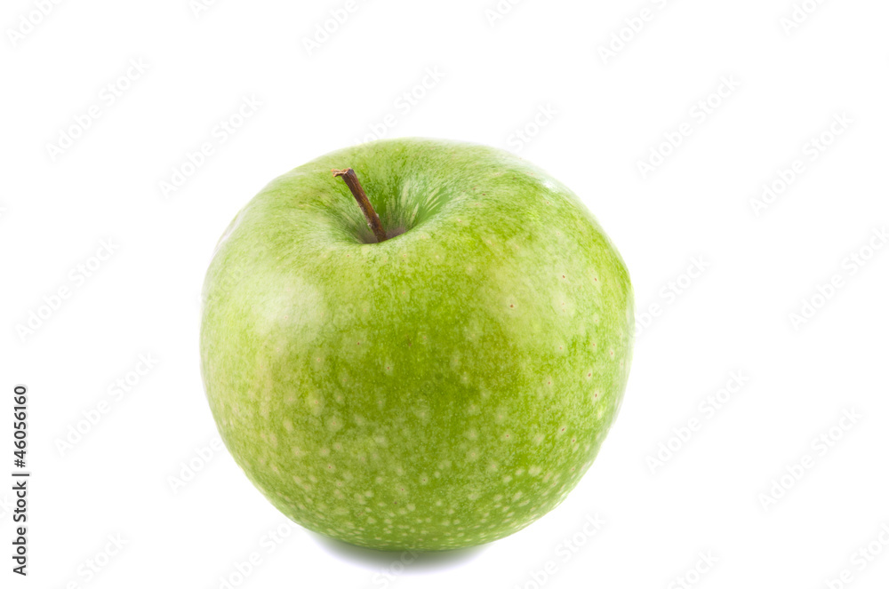 Green apple isolated