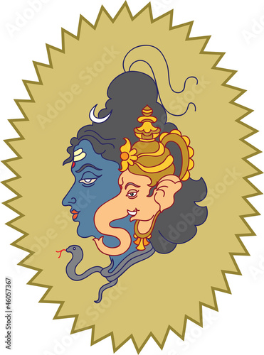 Ganesha with shiva