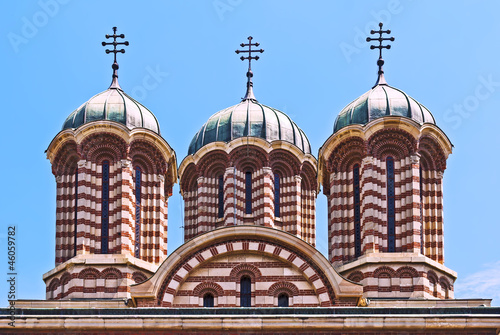 Cuadro en lienzo Orthodox cathedral domes