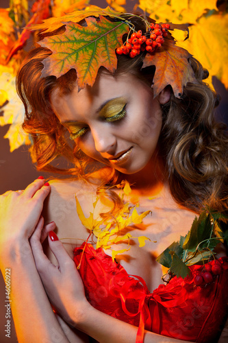 Young woman Autumn