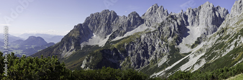 Tableau sur toile am wilden kaiser in österreich