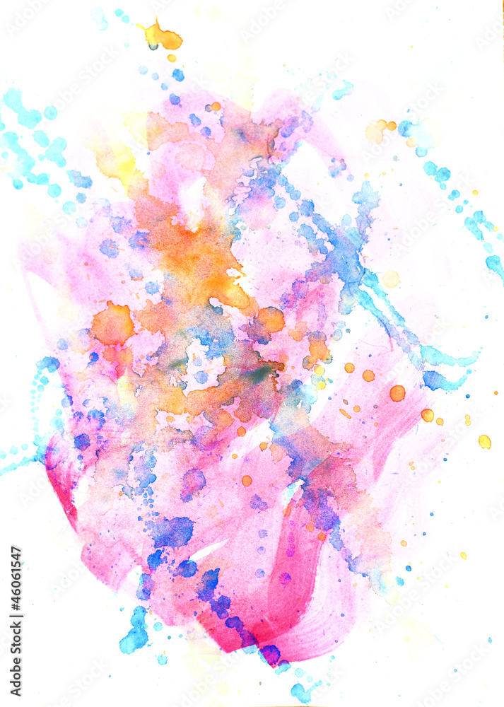 Fototapeta premium spot watercolor abstract