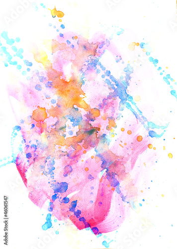 spot watercolor abstract