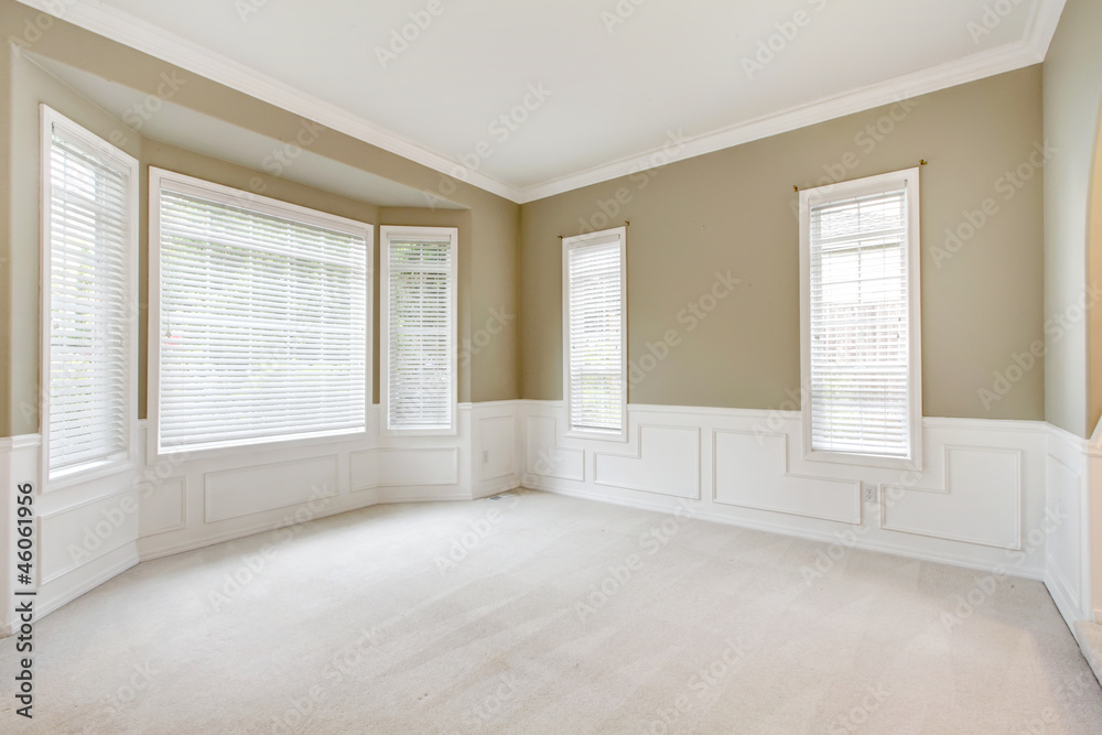 Empty Room With Window And Carpet
