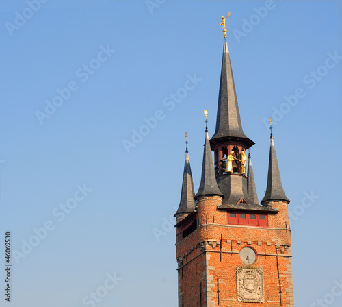 Φωτογραφία Antique belfry tower in courtrai, flanders, belgium