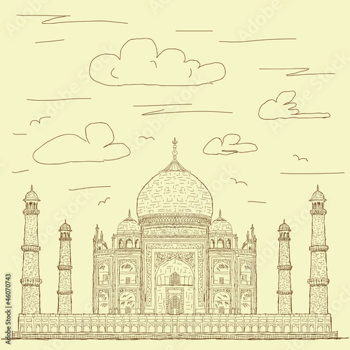 taj mahal vintage