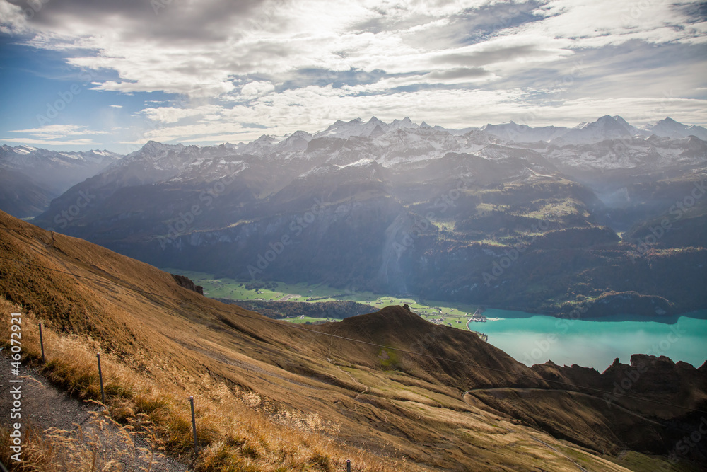 Bernese Alps and Lake Brienz