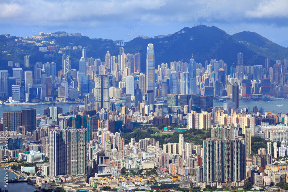 Fototapeta premium downtown of Hong Kong city
