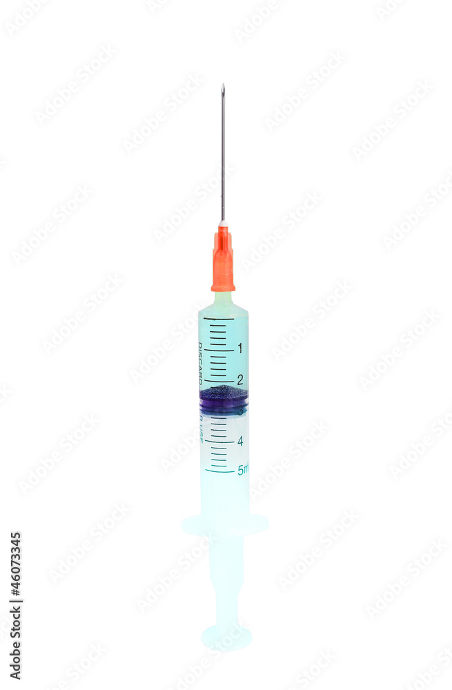 syringe isolated syringe isolated