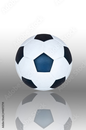 Fototapeta Naklejka Na Ścianę i Meble -  Soccer ball with reflect.