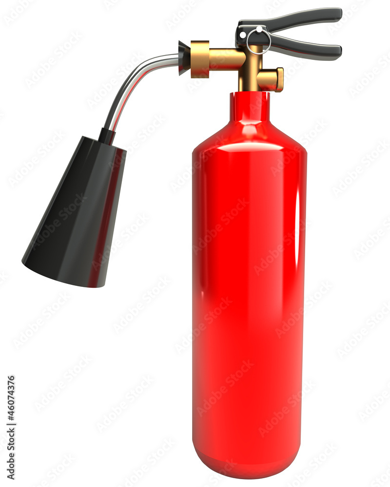 Fire extinguisher (isolated) 3d Fire extinguisher (isolated) 3d