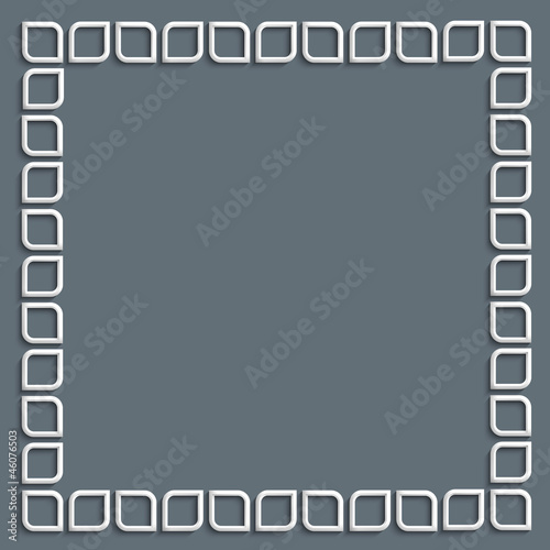 3d white frame in arabic style