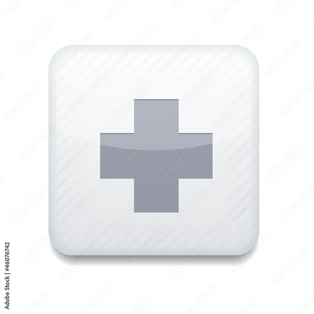 Obraz premium Vector white cross icon. Eps10. Easy to edit