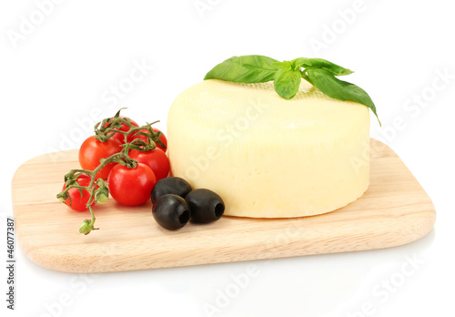 cheese mozzarella with vegetables