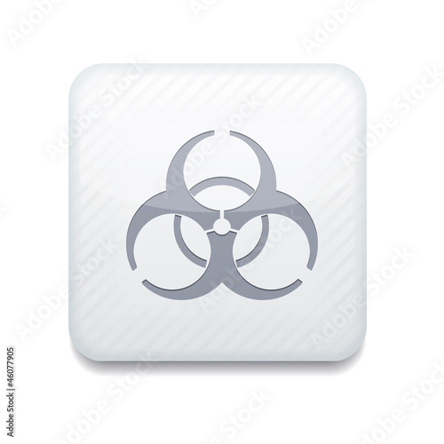 Vector white radiation icon. Eps10. Easy to edit