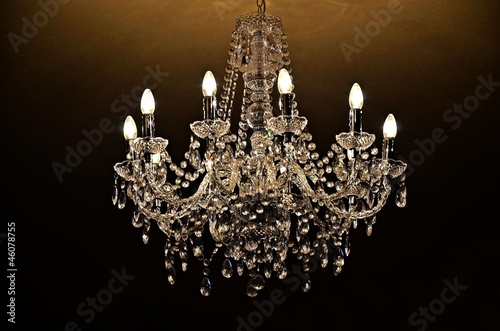 Chandelier of crystal